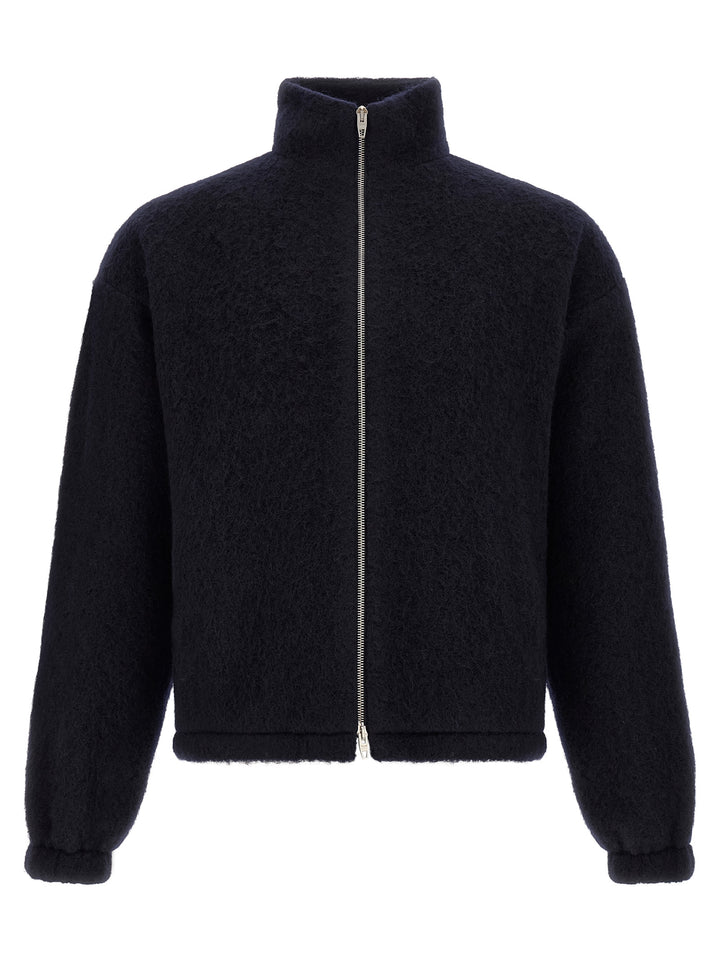 Jil Sander Zipped Sweatshirt - Blue | 8c443c1638701a867b7a265064da0b1a9b5fda2b