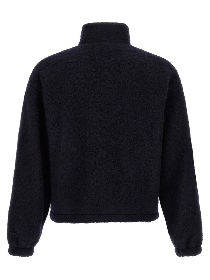 Jil Sander Zipped Sweatshirt - Blue | 21a3abc6efc7ed1051e35288464234de28f0ab36