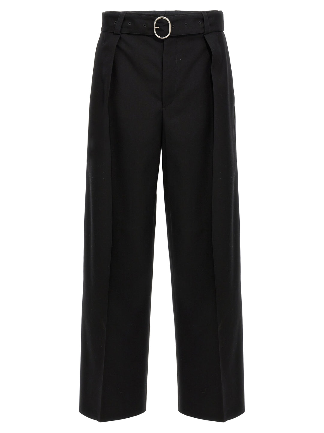 Gabardine Trousers Pants Black