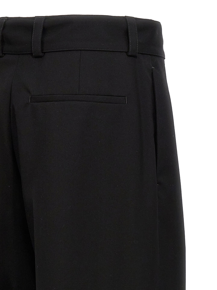 Gabardine Trousers Pants Black