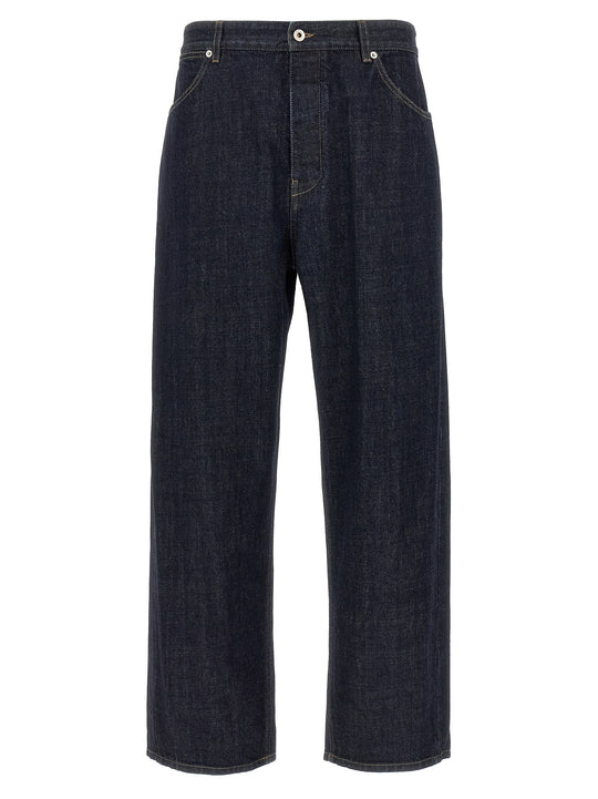 Jean Cotton Diagonal Jeans Blue