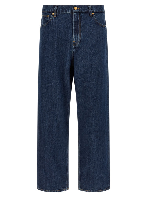 Straight Leg Jeans Blue