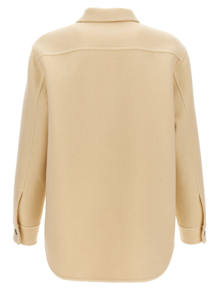 Jil Sander Wool Coat Coats and Trench Coats - Beige | 9e890abde6952c47ce5f36e5f6f5ffe32f947548