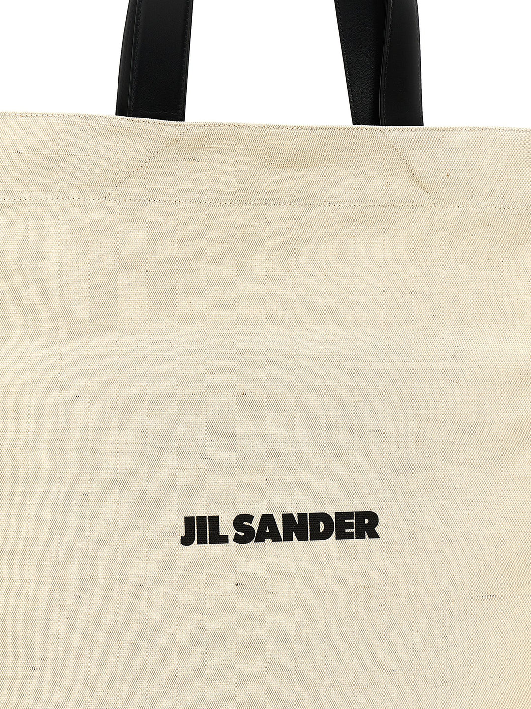 Flat Tote Bag White/Black