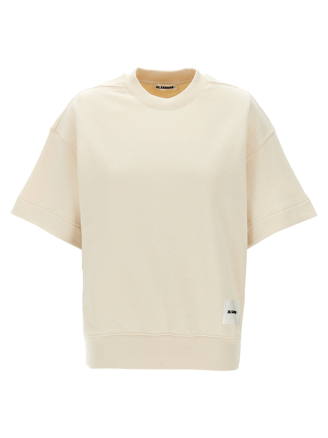 Short Sleeved Sweatshirt Beige