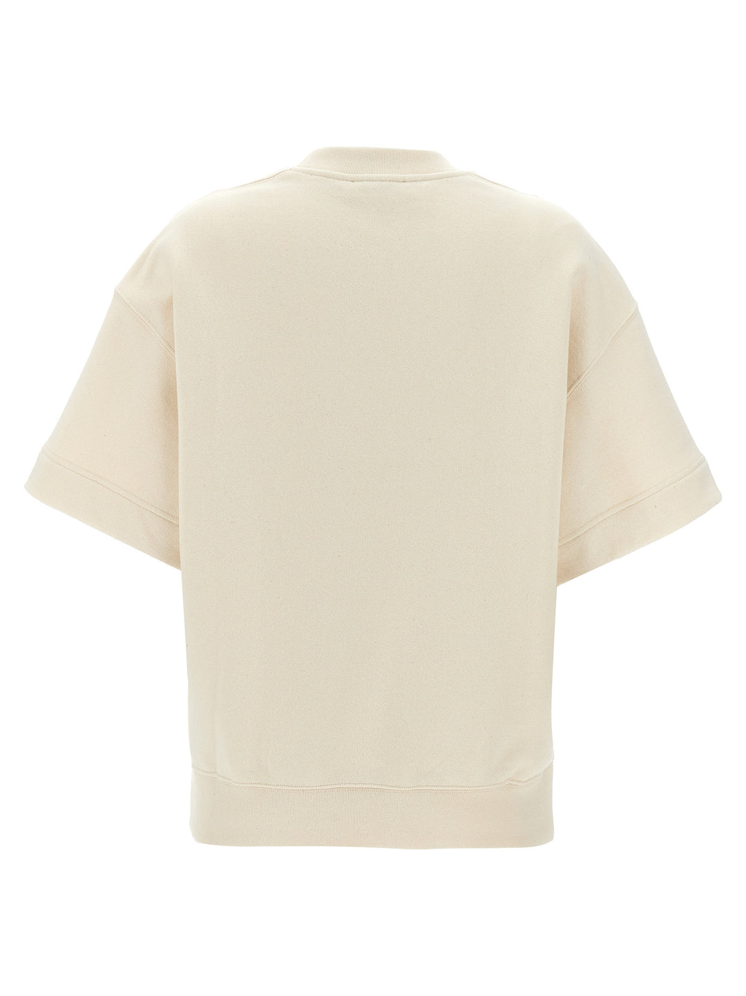 Short Sleeved Sweatshirt Beige