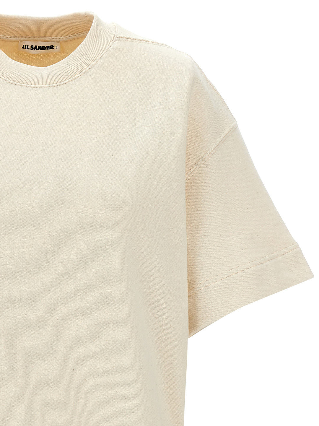 Short Sleeved Sweatshirt Beige