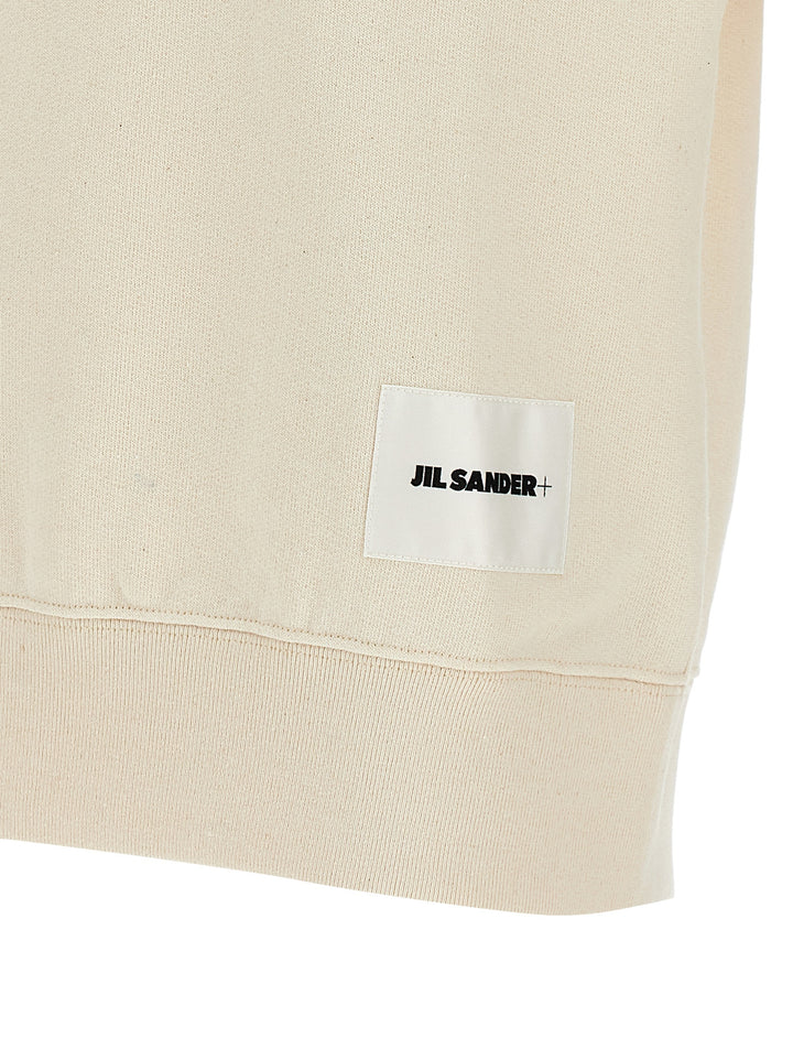 Short Sleeved Sweatshirt Beige