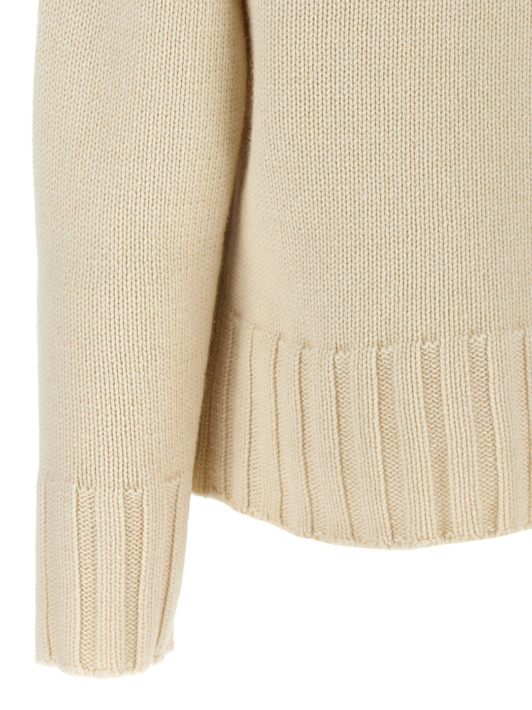 Ribbed Detail Sweater Sweater, Cardigans White