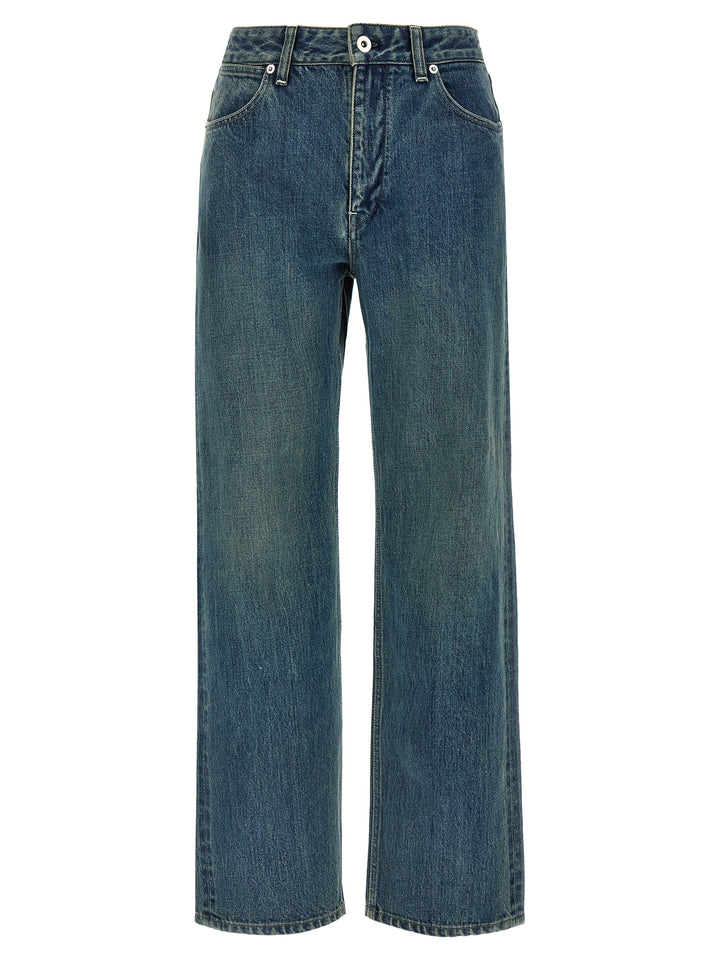 Jil Sander Slim Twist Jeans - Blue | a23825558c1bd5b76aa7d24ae5957b6dae9bb3b2