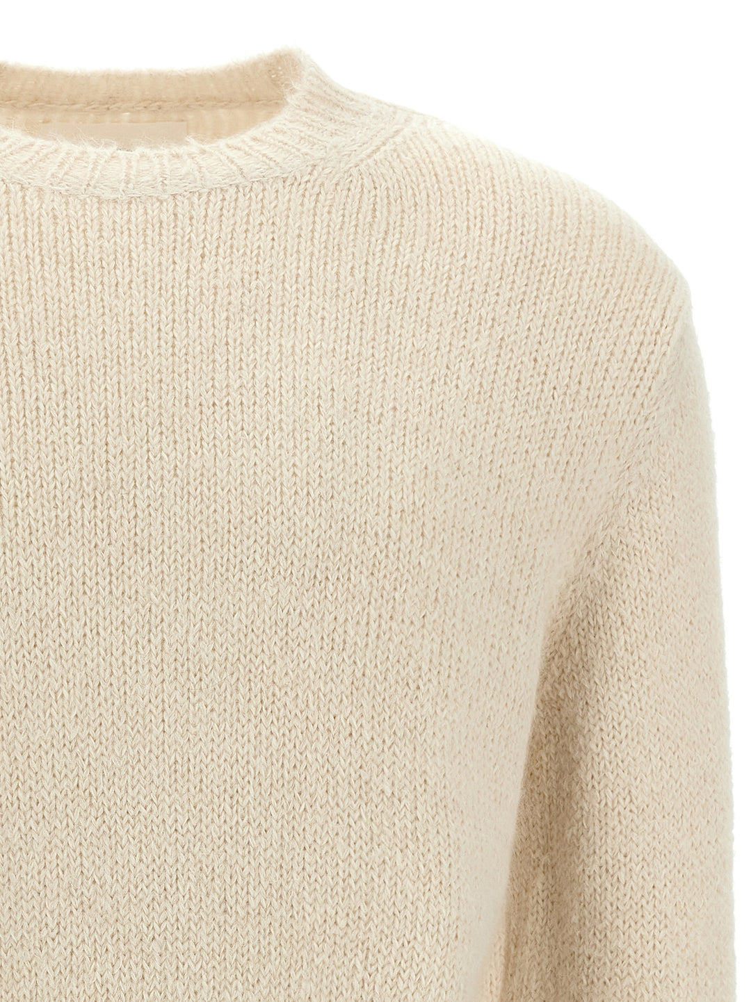 Jil Sander Alpaca Wool Sweater Sweaters and Cardigans - White | c622c313d60bff93e8f815340b9afa53bfd779d9
