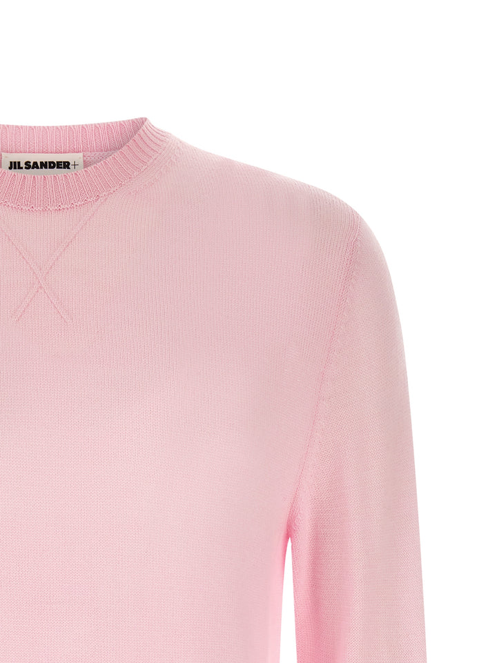 Jil Sander Logo Embroidery Sweater Sweaters and Cardigans - Pink | daddae4bc2c2f333358d04799acf269dc20451b1