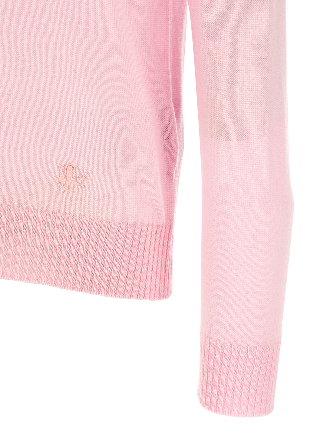 Jil Sander Logo Embroidery Sweater Sweaters and Cardigans - Pink | 3e1a6d4558f8eda848a789238ed92653583f7db4