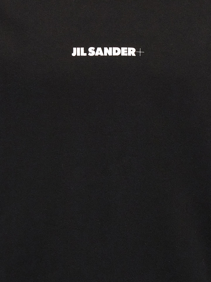 Jil Sander Logo Hoodie Sweatshirt - Black | 83fdf386578143f9f6febcb3bf139815cc200834