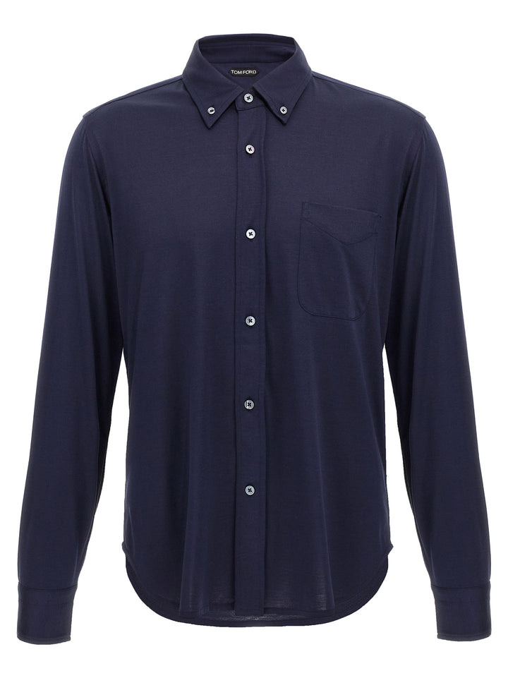Tom Ford Button-Down Shirt Shirt and Blouse - Blue | fbd7ebc3b98b00d776461602c04063c41e7c3d5c