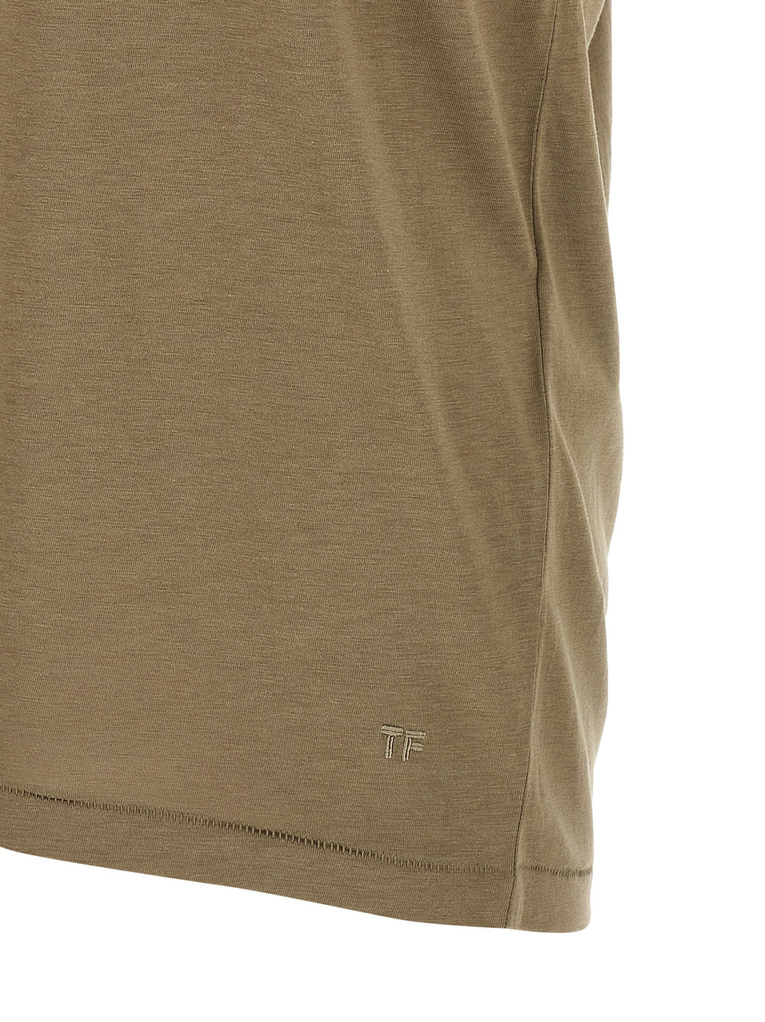 Tom Ford Logo Embroidery T-shirt - Green | 3aa9a204128f5fe2431c8efe500d52821592db0f