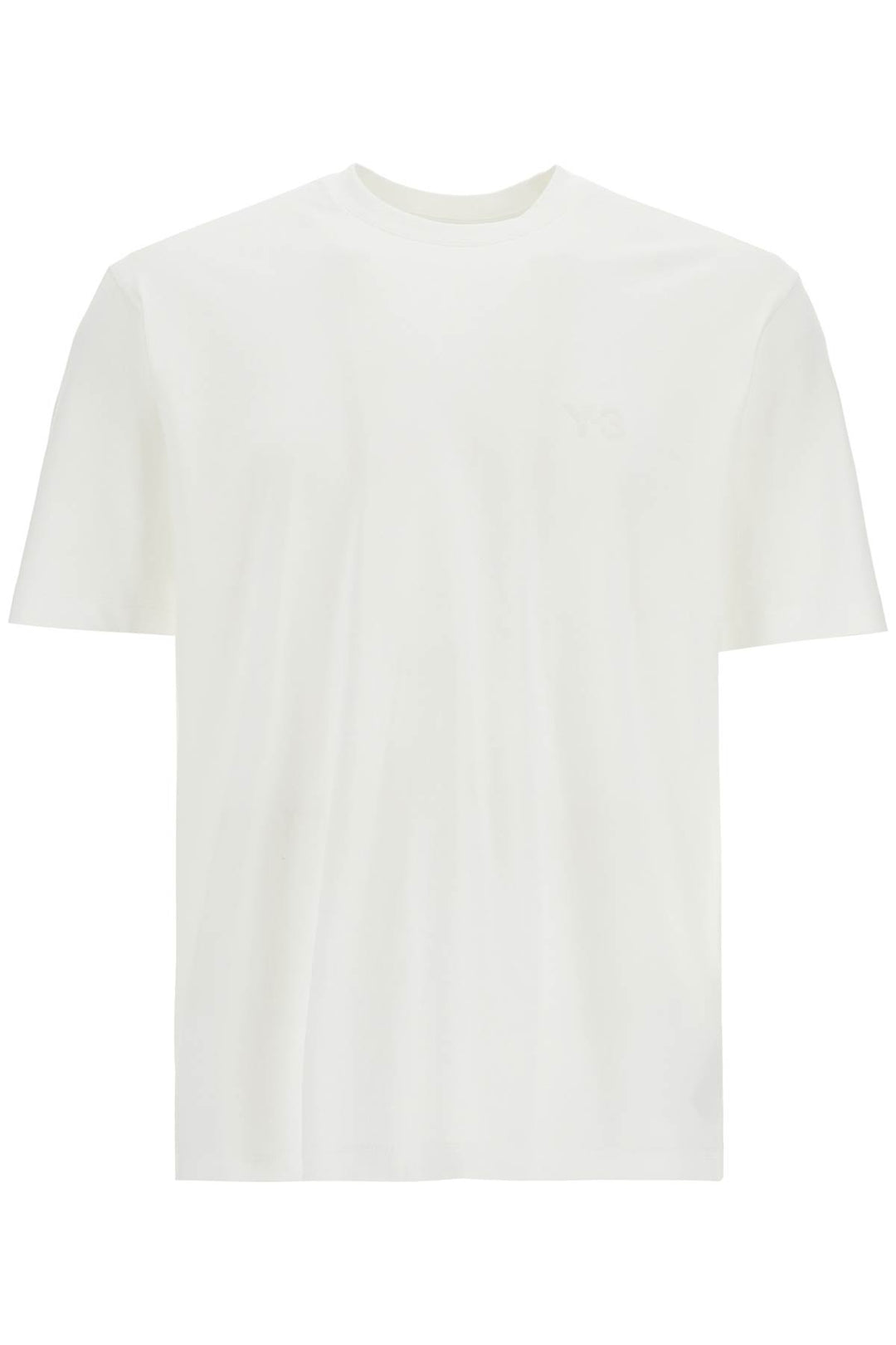 White Cotton T Shirt With Wide Neckline