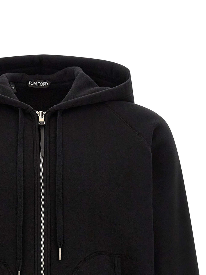 Tom Ford Cotton Hoodie Sweatshirt - Black | 3f6d899bbd98e81bea12bd5b41951c0f7c6166f4