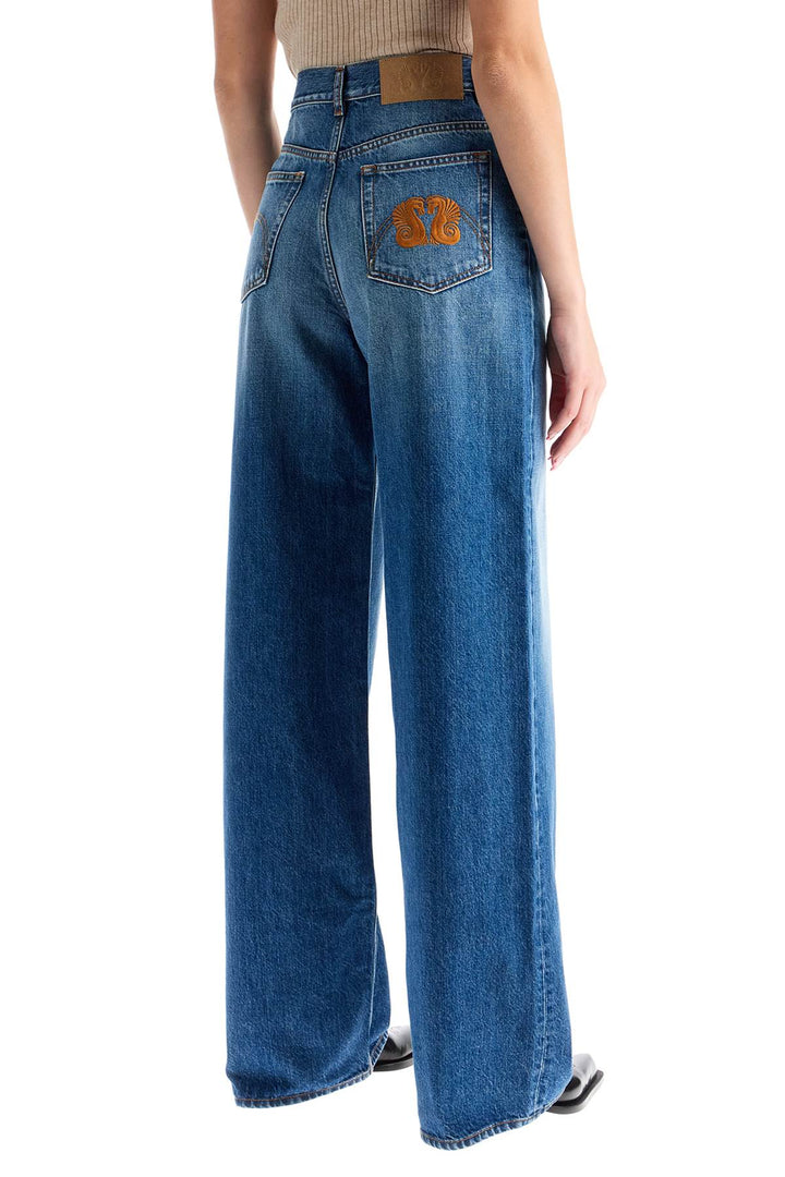 Wide Leg Jeans In Narida Sapphire Java Style