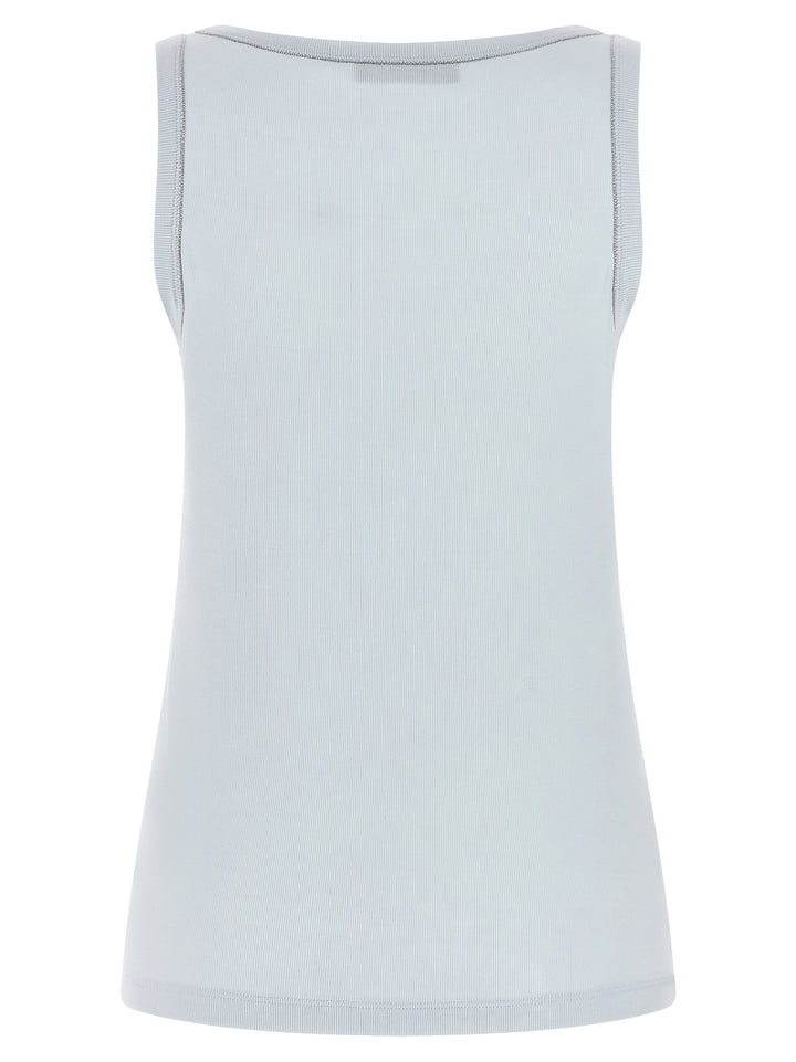 Fabiana Filippi Cotton Top Tops - Light Blue | 770b7ce32043f74332d1cb29e3e64163d146811c