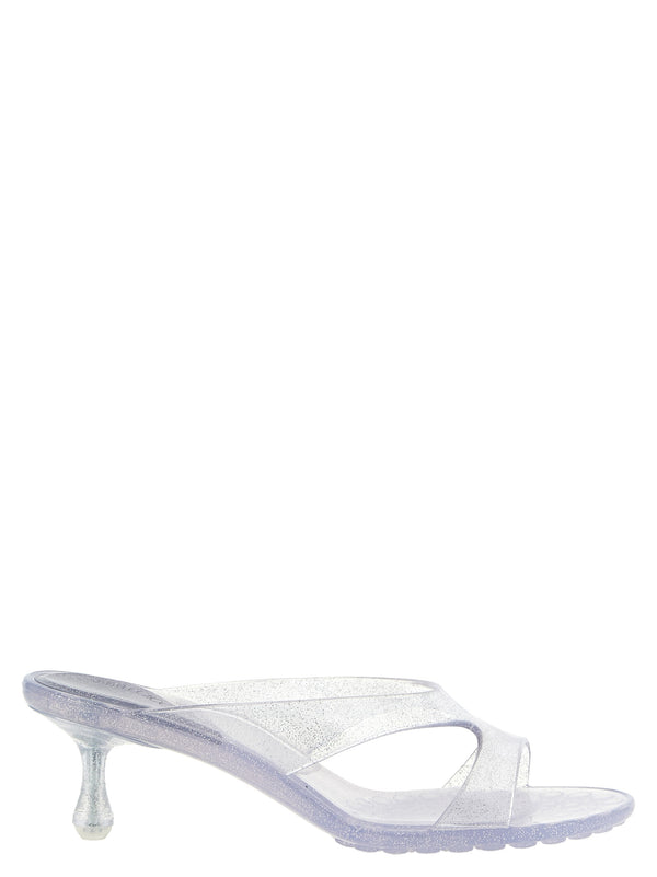 Jelly Drop Sandals Silver