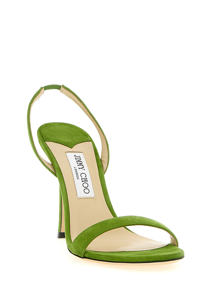 Jimmy Choo Jenn Sandals - Green | 084ccd4f7a4708dc5b59efb4c4ceb858751bbdd9
