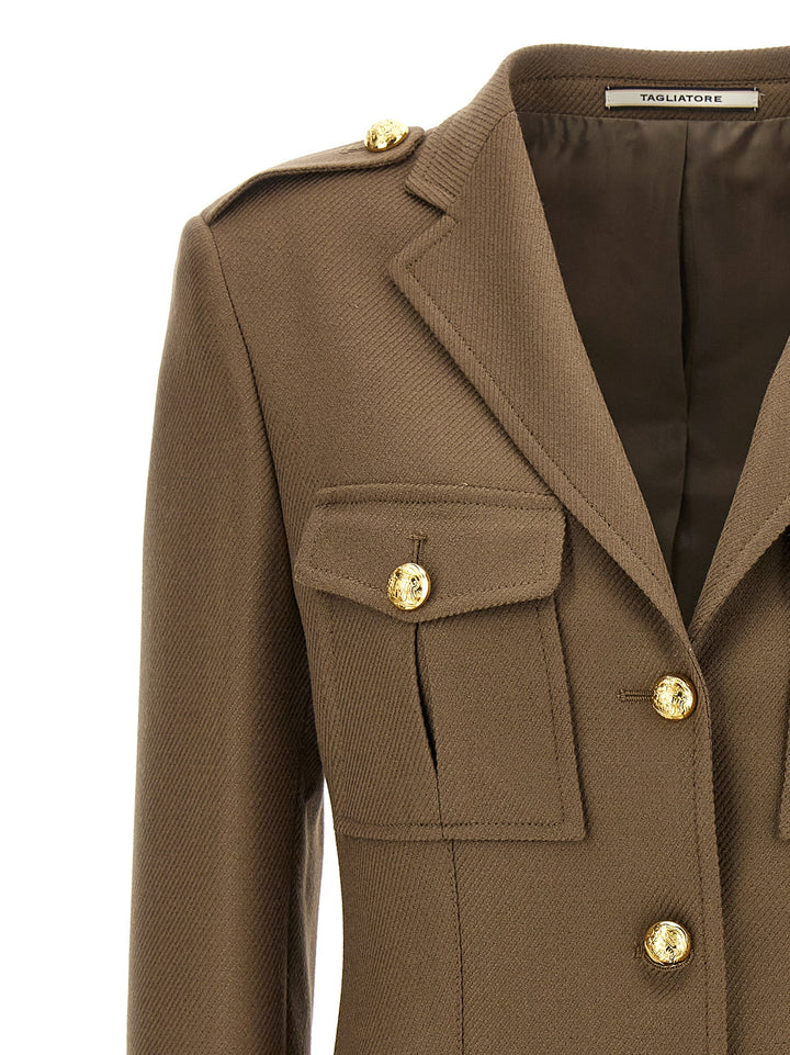 Tagliatore One-Breasted Jacket BlazerS - Brown | 4e9d5a8c3b9446701fa566e6baef2698f180cdb6