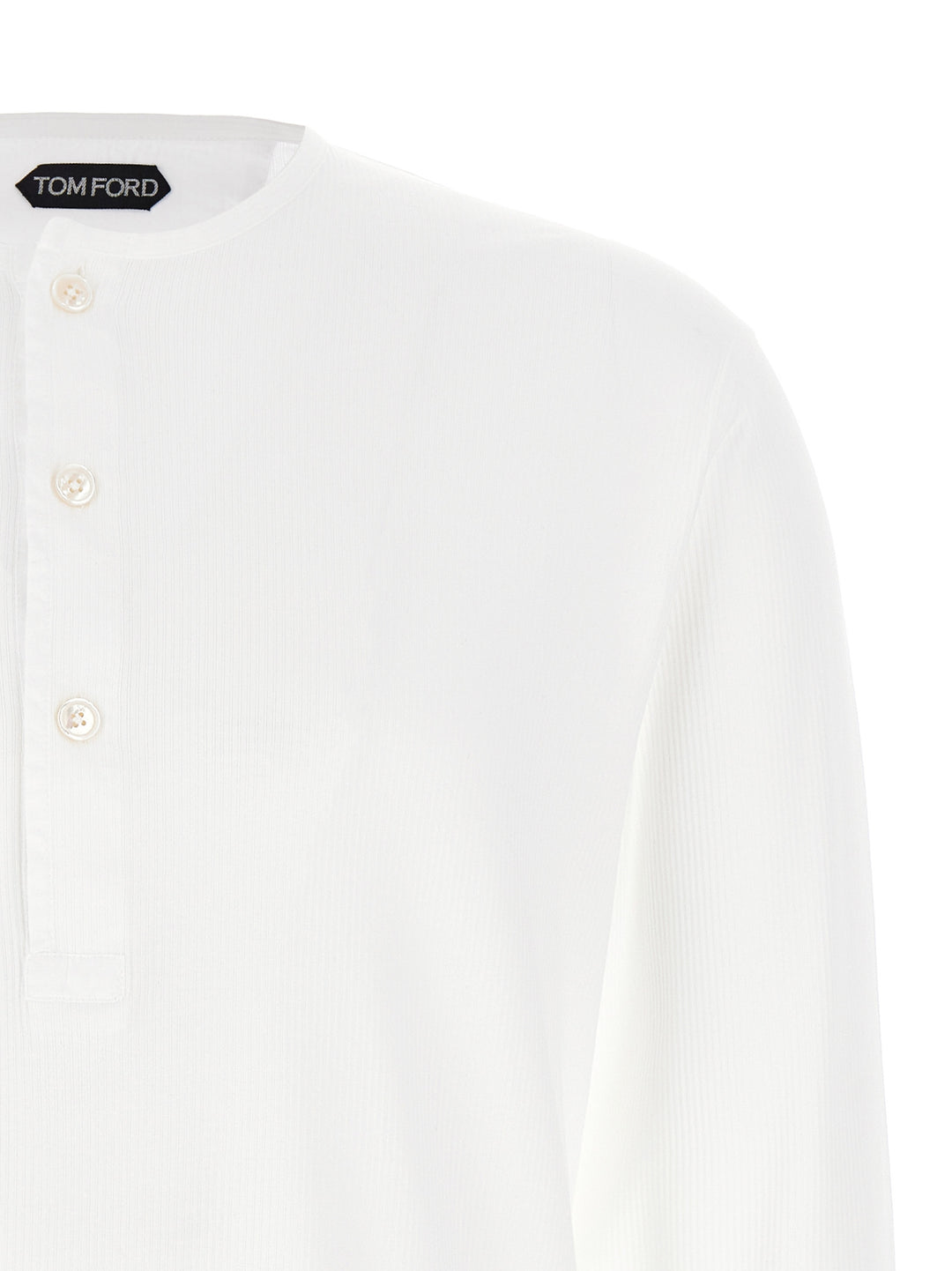 Tom Ford Ribbed Cotton T-shirt - White | f3ea97521b2ef73b169a99dcdcd5692016e26ce9