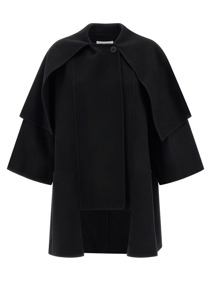 Federica Bonifaci Cape Coat Coats and Trench Coats - Black | f9c0c3ae1b2c0648dbb4197e9f76f6b010fcee18