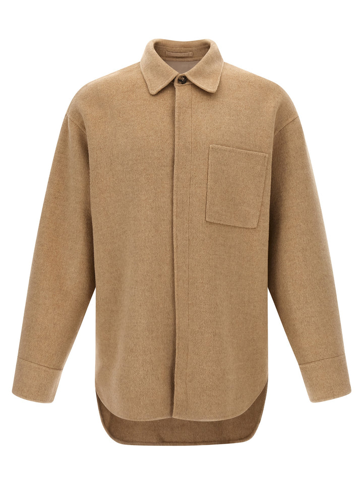 J.W. Anderson Wool Overshirt Shirt and Blouse - Gray | 24a16fca491c2d810a072f54d2eaed1b1b368f6f