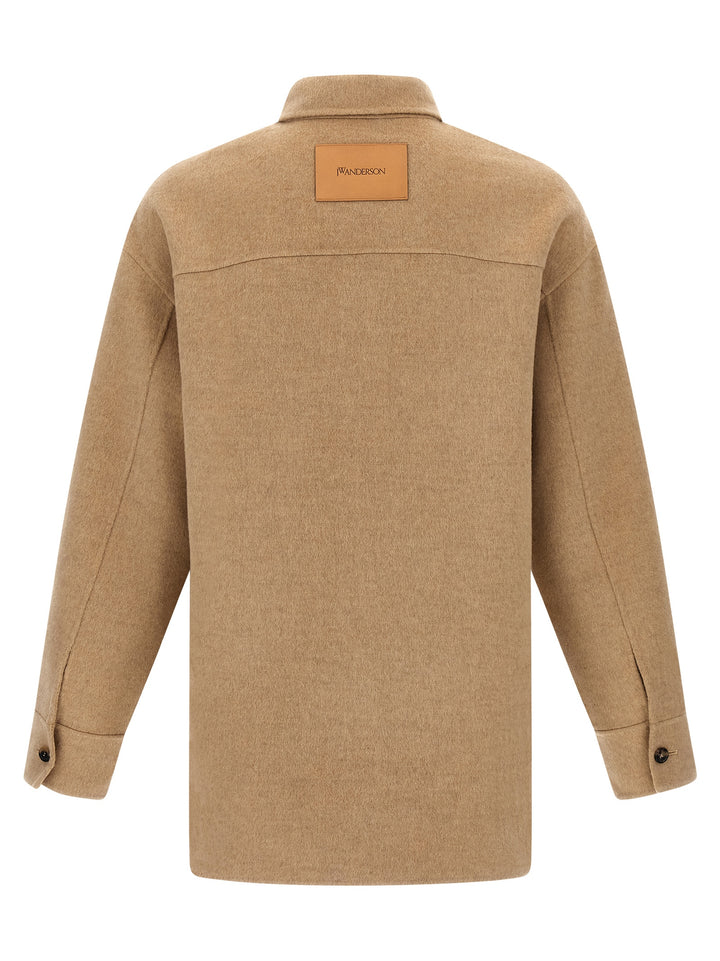 J.W. Anderson Wool Overshirt Shirt and Blouse - Gray | a66b698fe09624811b3e79c8c7374cdc1b4c8ab3