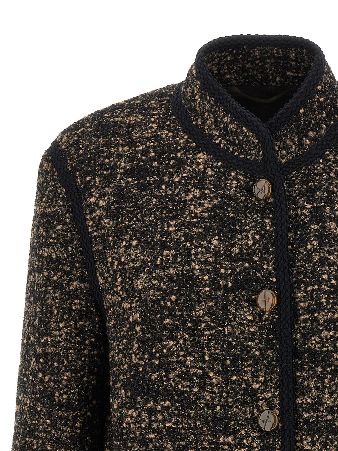 Blazé Milano Katara Curly BlazerS - Brown | 13c7597391a2191da30c9f9f19443c04c1cca8a1