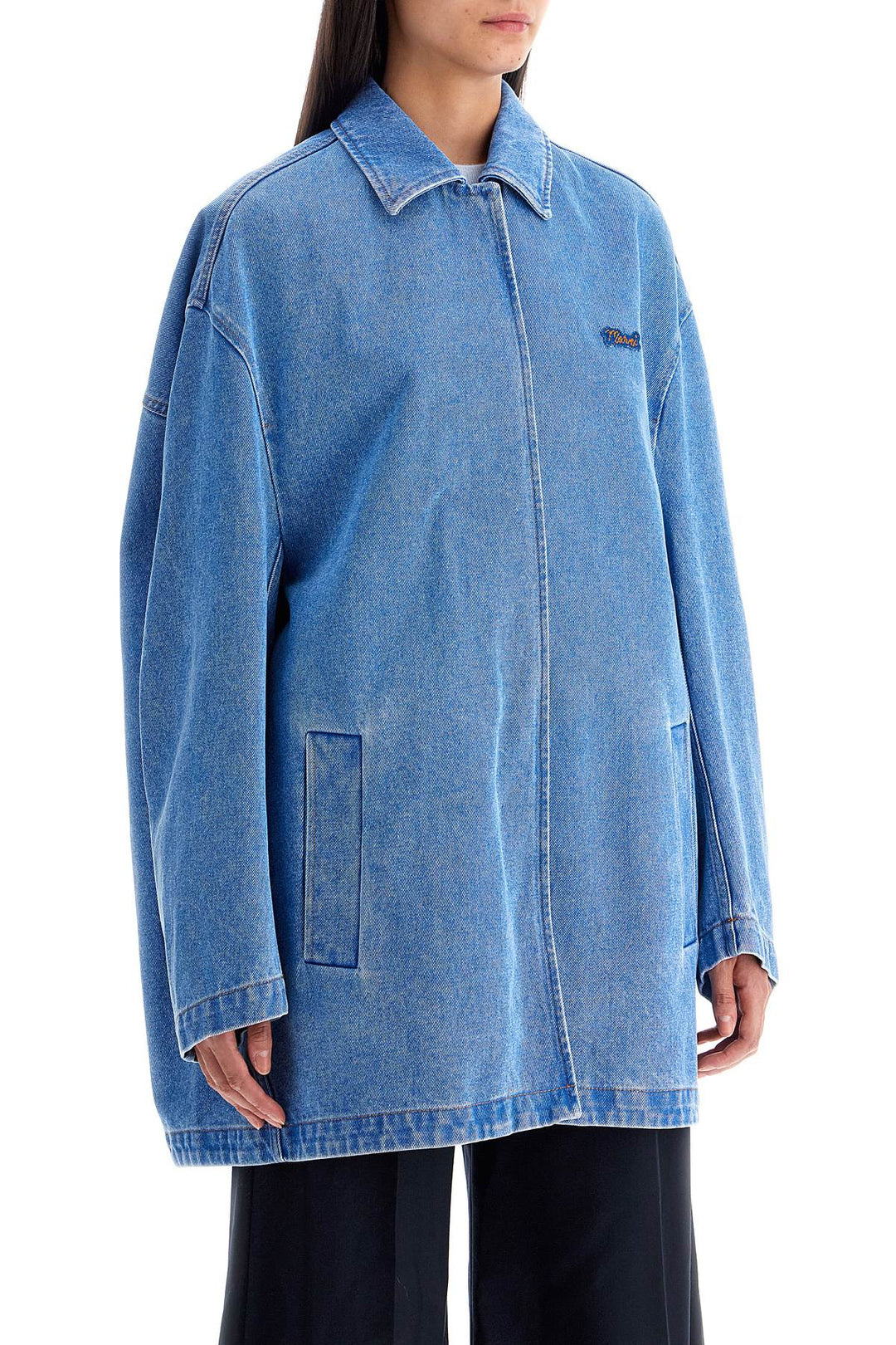 Giacca Oversize In Denim Biologico