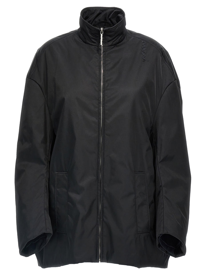 Twill Parka Casual Jackets, Parka Black