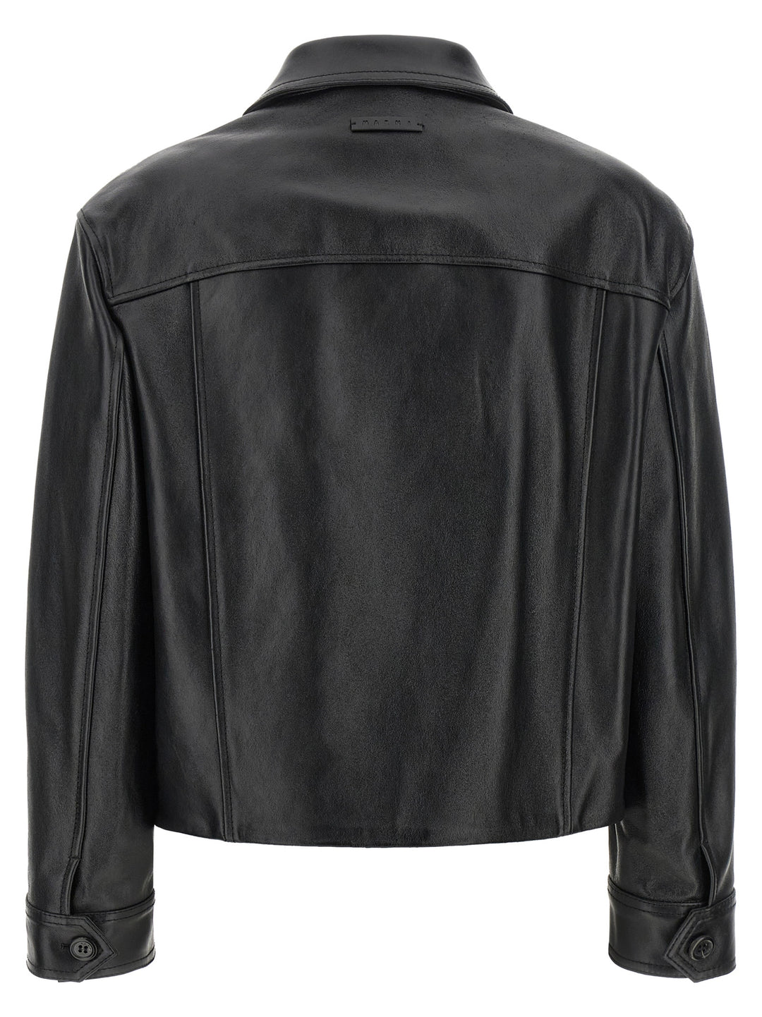 Marni Leather And Suede Jacket Puffer Jackets - Black | 39ef3939932e7f9db3fde25dadc6e0bf38d60248