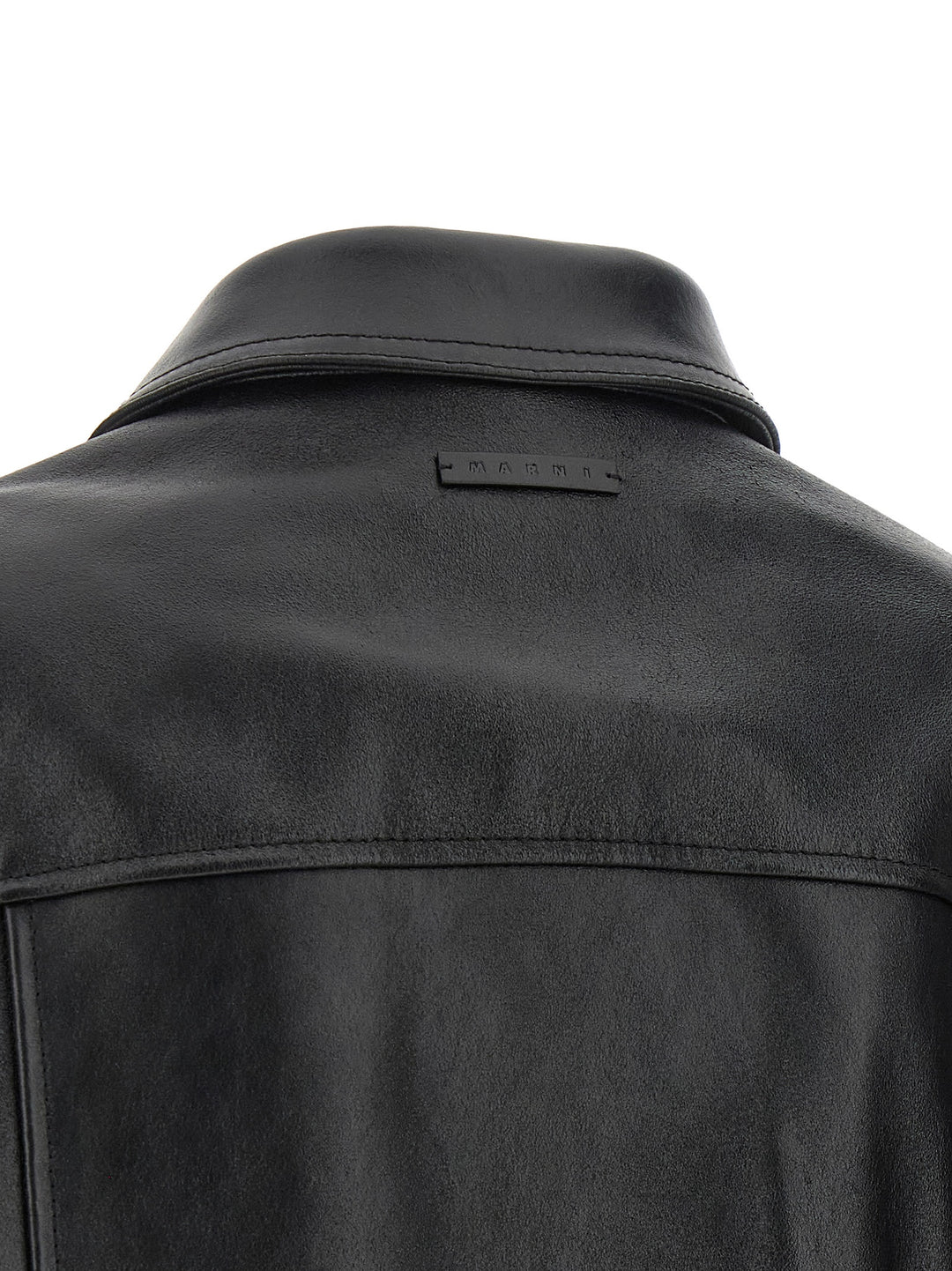 Marni Leather And Suede Jacket Puffer Jackets - Black | 966fd50cbd72efcc86a742dba9ea88757221d88b