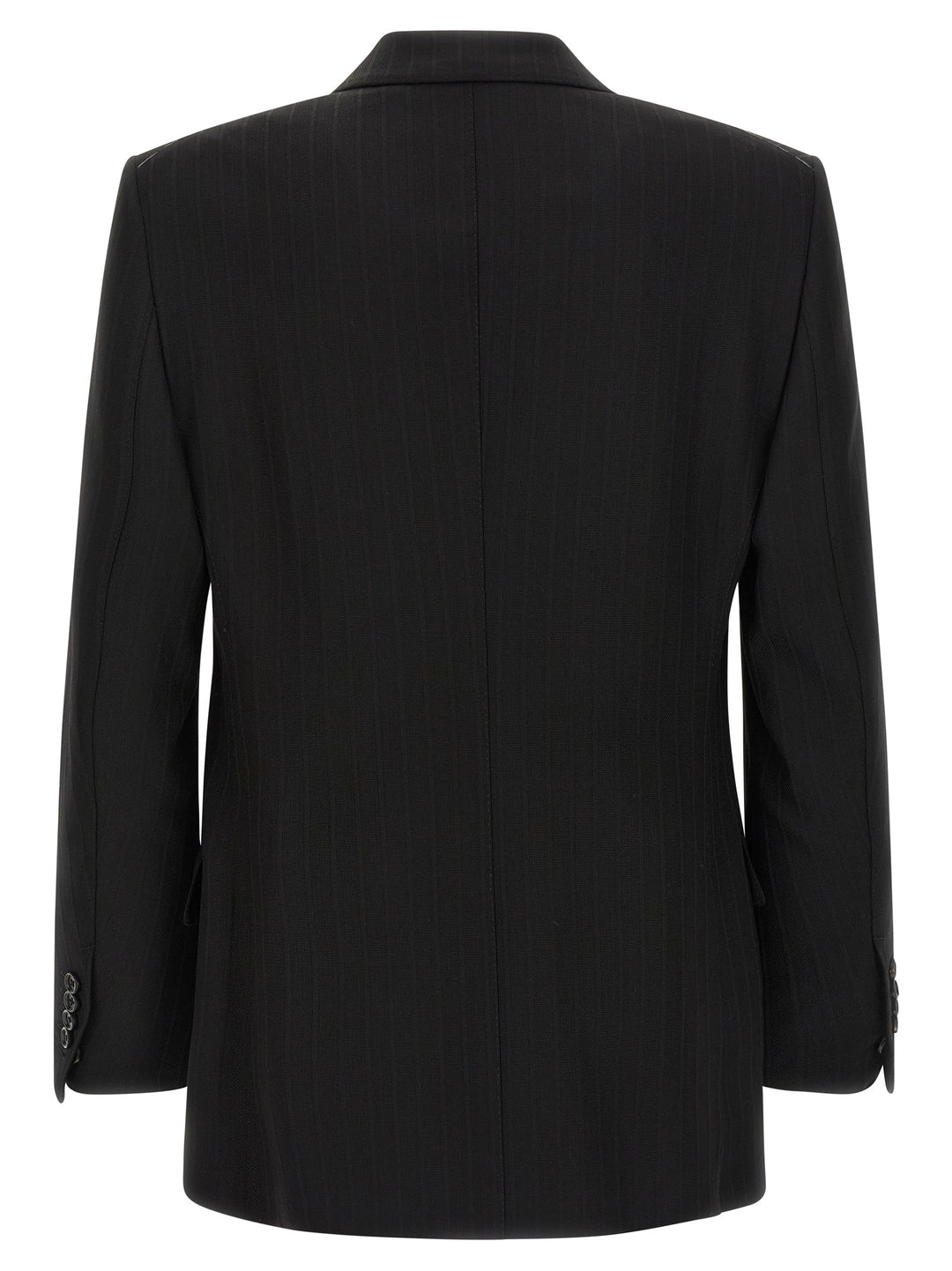 Tom Ford Satin Striped Blazer - Black | 3b677f8ba35da53cffa6b4ec60bd63e6c514b9c4