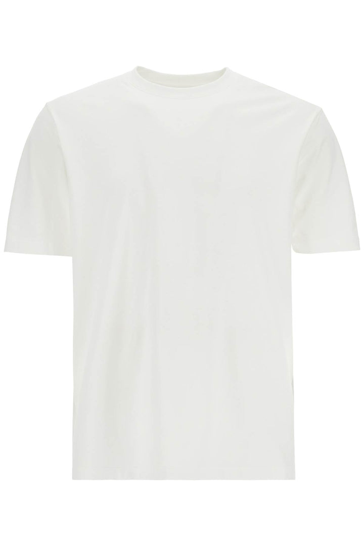 White Cotton T Shirt With "Uniform Of The Streets" Print