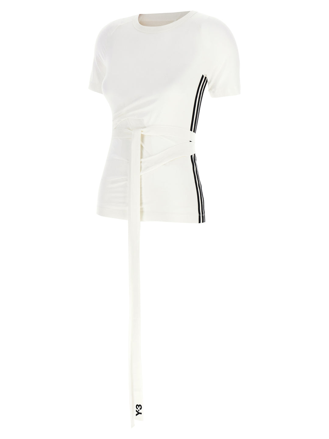 Y-3 Lyoncell T-shirt - White/Black | c5c408073300c08c15de395ed8b1f6c55f82eb6d