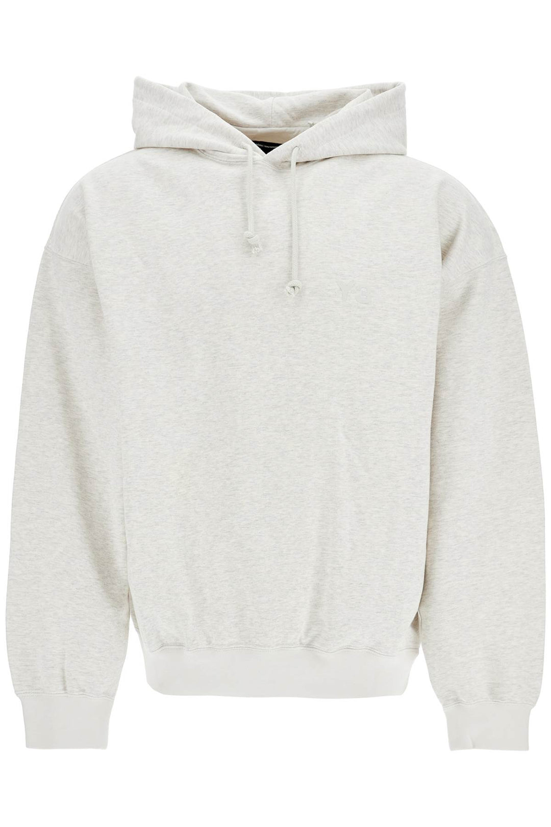 Light Grey Cotton And Recycled Polyester Hoodie For Men