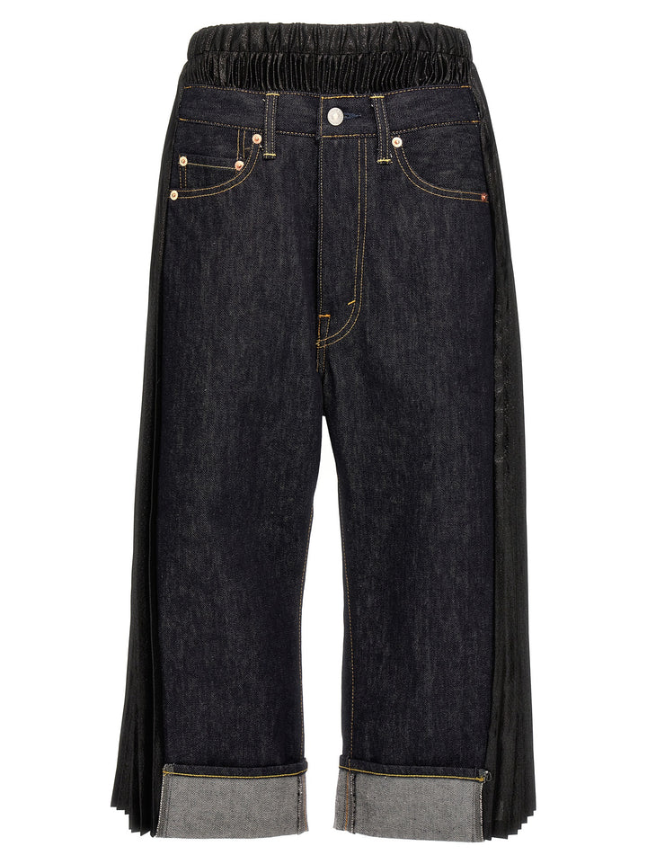 Junya Watanabe X Levi'S Pleated Insert Jeans Blue