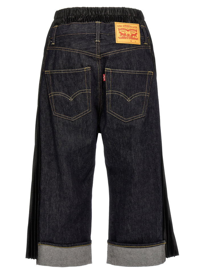 Junya Watanabe X Levi'S Pleated Insert Jeans Blue