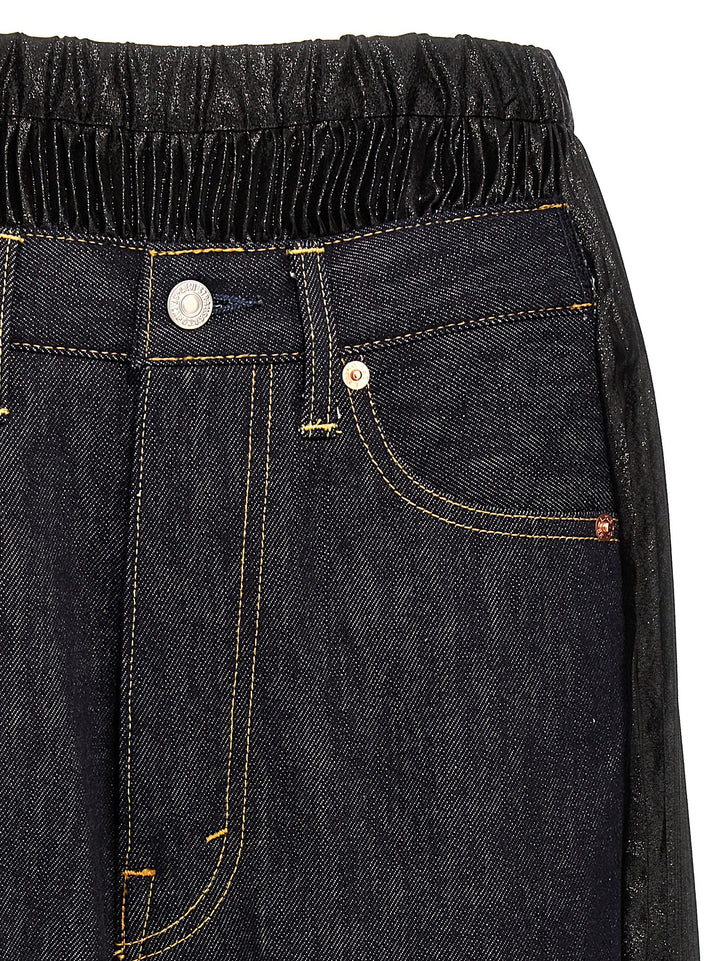 Junya Watanabe X Levi'S Pleated Insert Jeans Blue