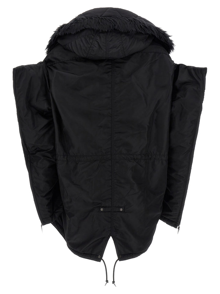 Oversize Puffer Jacket Casual Jackets, Parka Black