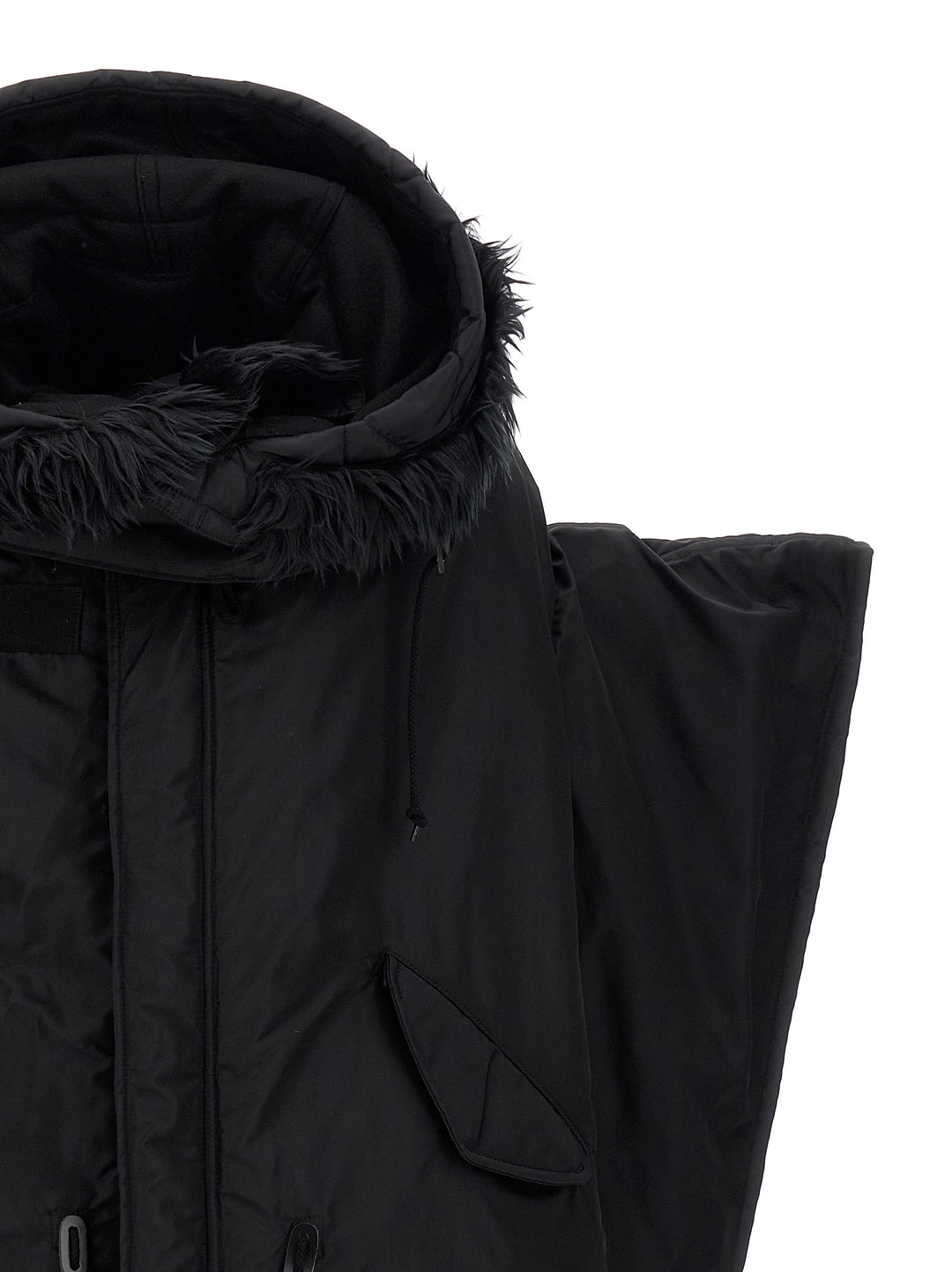 Oversize Puffer Jacket Casual Jackets, Parka Black