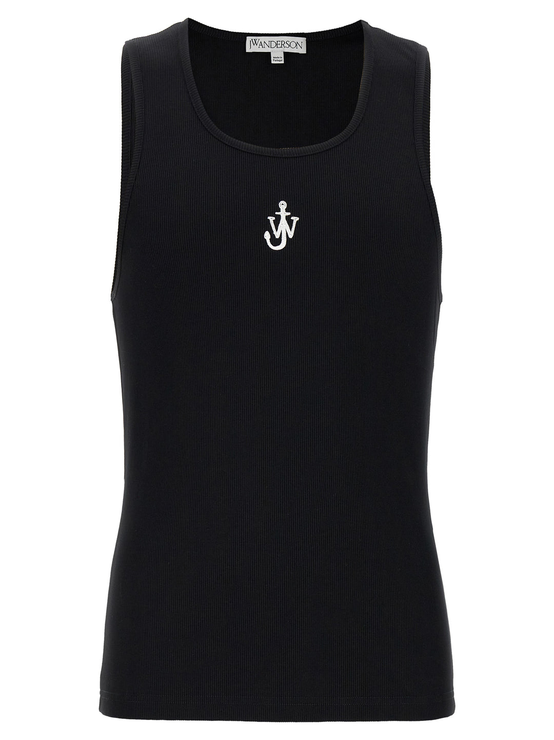 J.W. Anderson Anchor Embroidery Tops - White/Black | 636ab27ca6b78c824eeacb1962cd003bbb5cdfb4