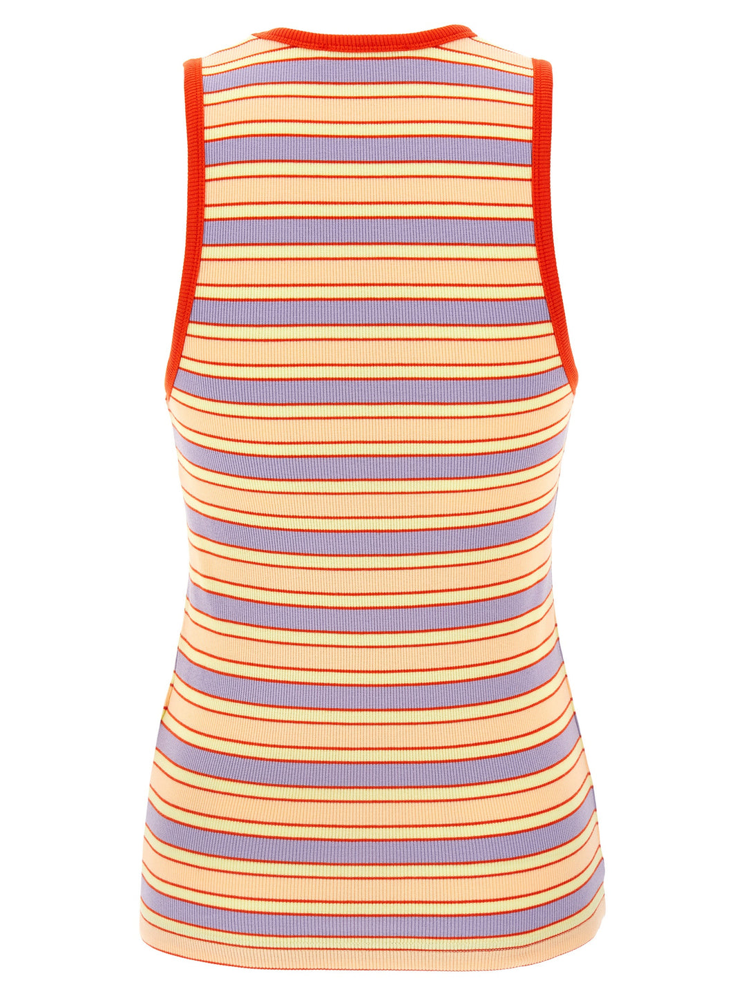 Logo Ribbed Tank Top Tops Multicolor