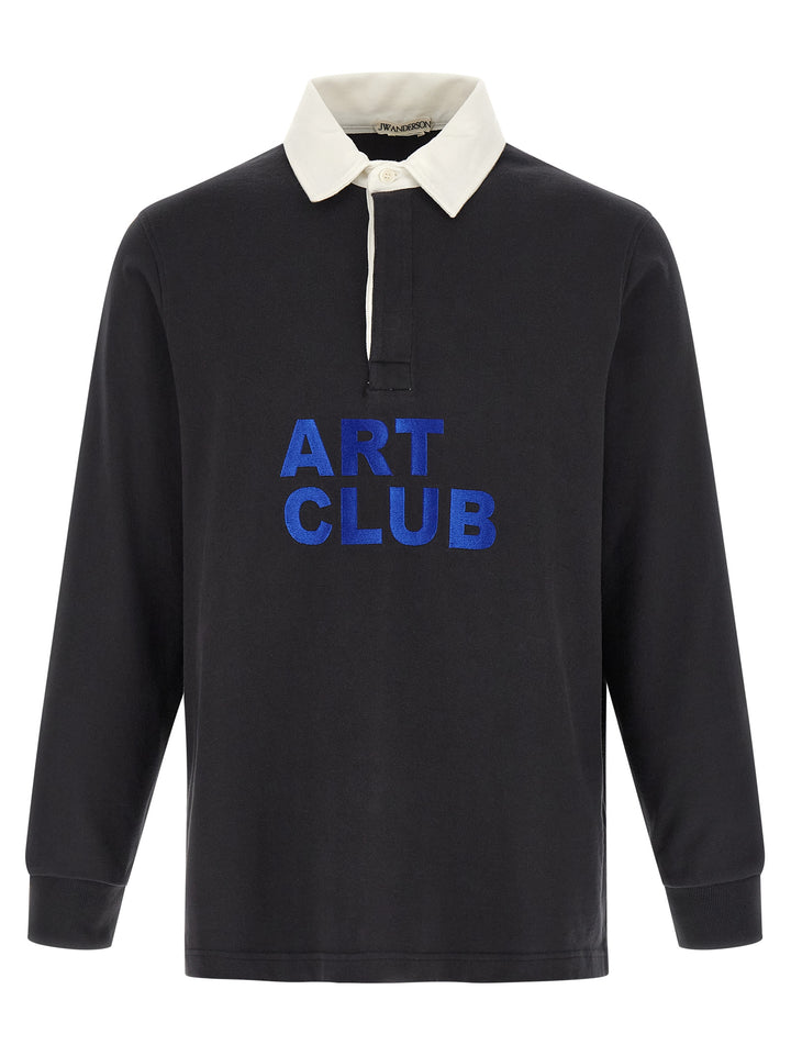 J.W. Anderson Art Club Polo - Black | dab379e177e428de1ad97458454c5d2b3ce0f3d1