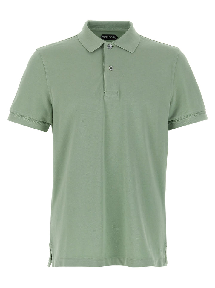 Tom Ford Piqué  Shirt Polo - Green | ae2a1e7ce3c23ee9c48b4d1eaae5dea2f87c58e5