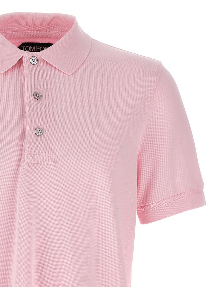 Tom Ford Piqué  Shirt Polo - Pink | db1339a0753f90f15f07da98865056a72aa116de